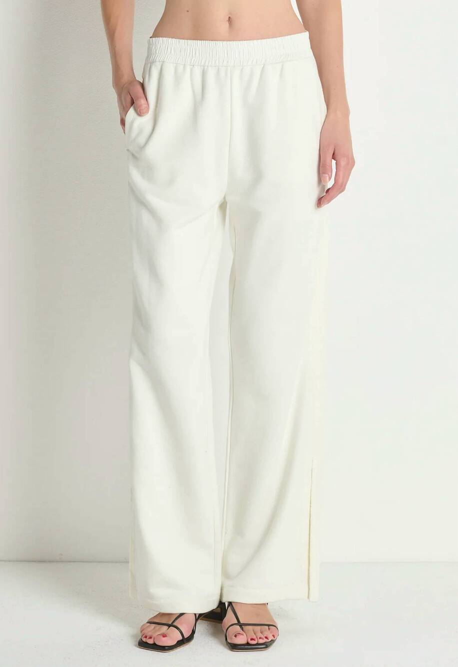 NEW NATION LTD abigail knit sweatpant in porcelain